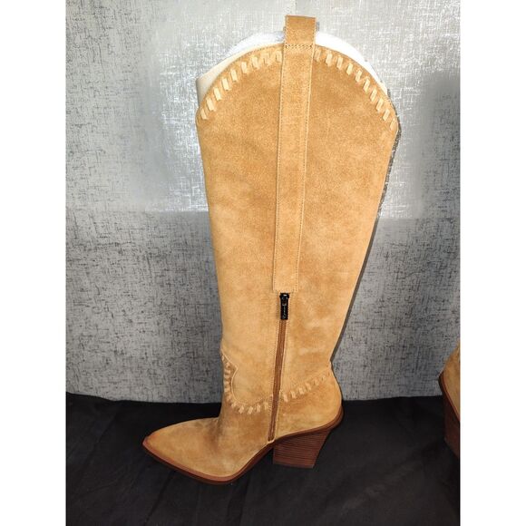 Jessica Simpson Lisabeth Fringe Tall Western Boots Sz 8.5M - Picture 5 of 11